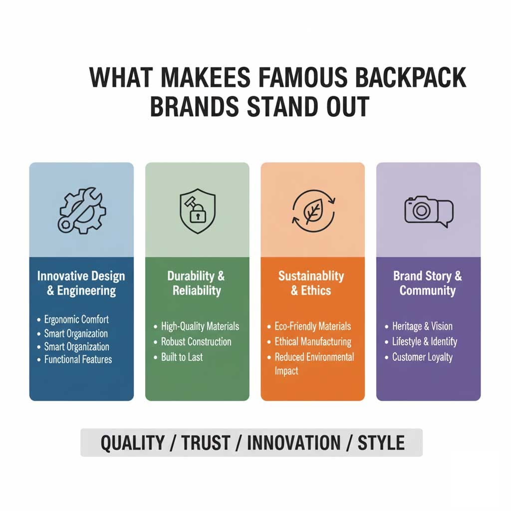What Makes Famous Backpack Brands Stand Out