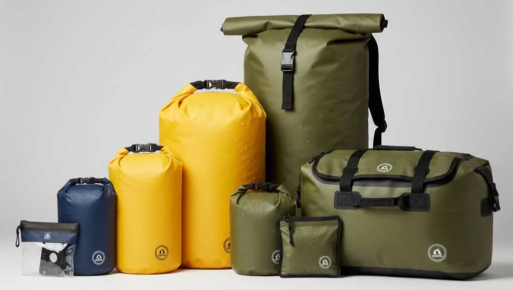 Comprender las bolsas secas y su papel en las aventuras al aire libre 4 Tipos y tamaños de bolsas impermeables