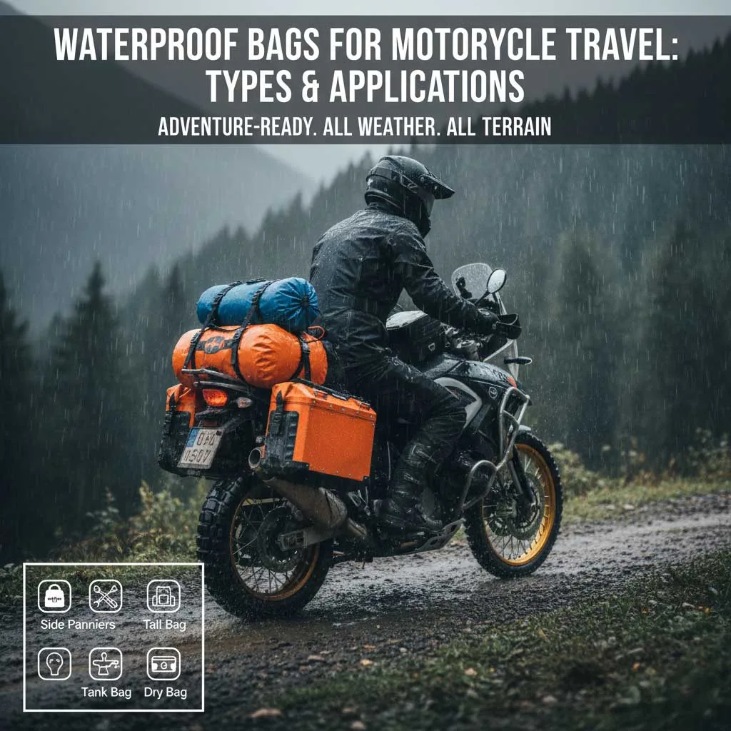 Wasserdichte Taschen für Rad- und Motorradreisen – Reiseführer 4 Wasserdichte Taschen für Motorradreisen