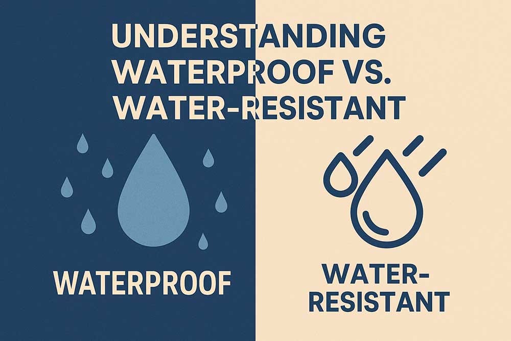 Understanding Waterproof vs. Water-Resistant