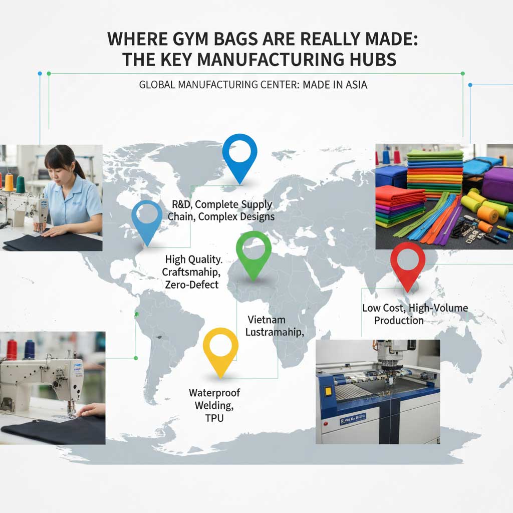 Where Gym Bags Are Really Made The Key Manufacturing Hubs
