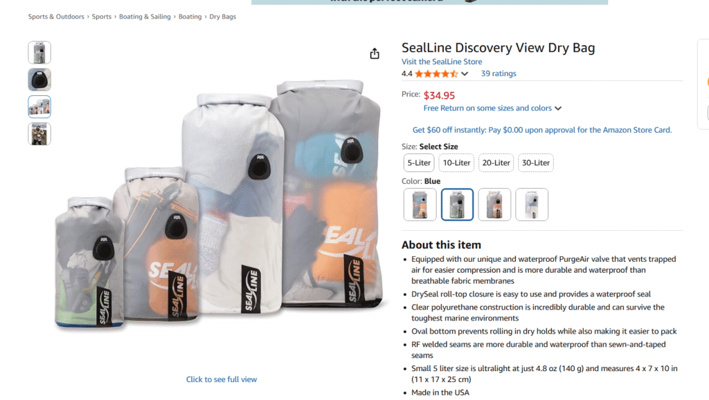 SealLine Discovery View Dry Bag