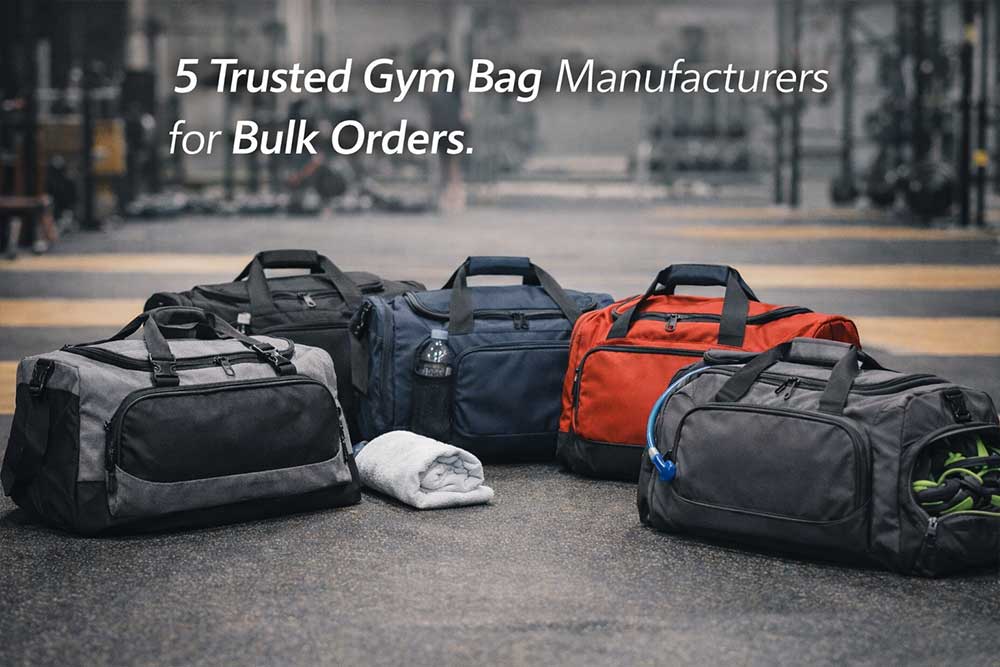 5 Trusted Gym Bag Manufacturers for Bulk Orders