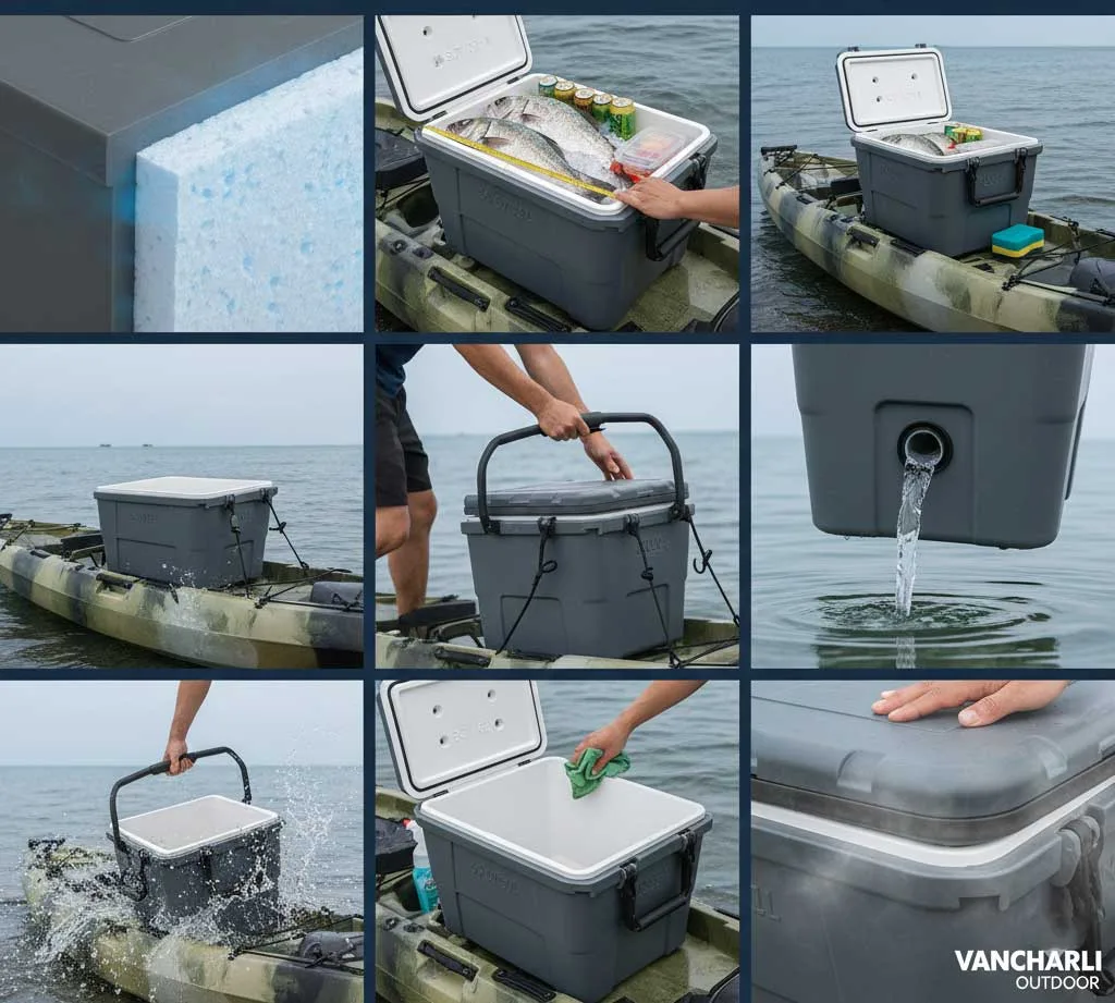 Comment choisir un réfrigérateur adapté au kayak et à la pêche ? 3 Caractéristiques essentielles d'un conteneur réfrigéré