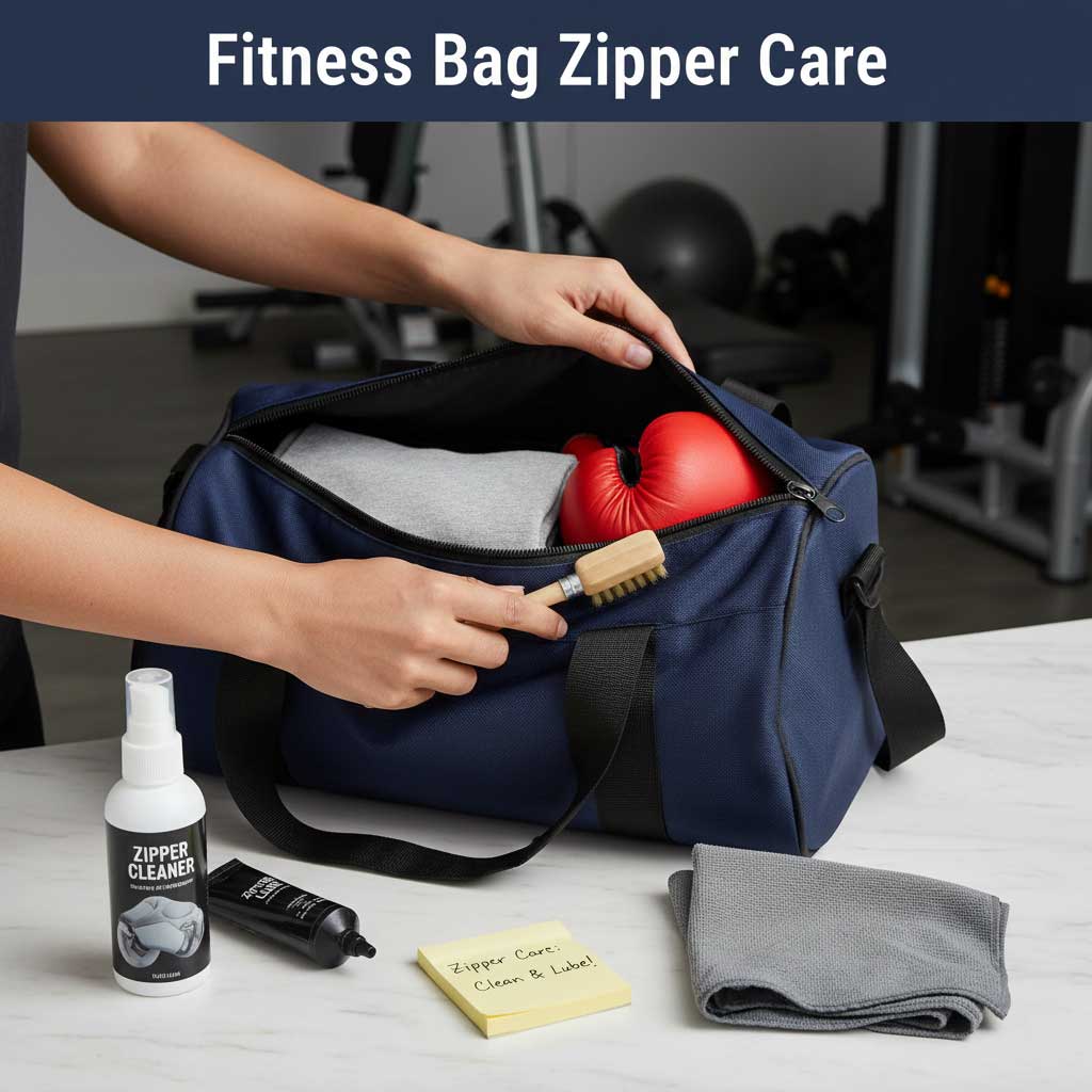 Fitness Bag Zipper Care