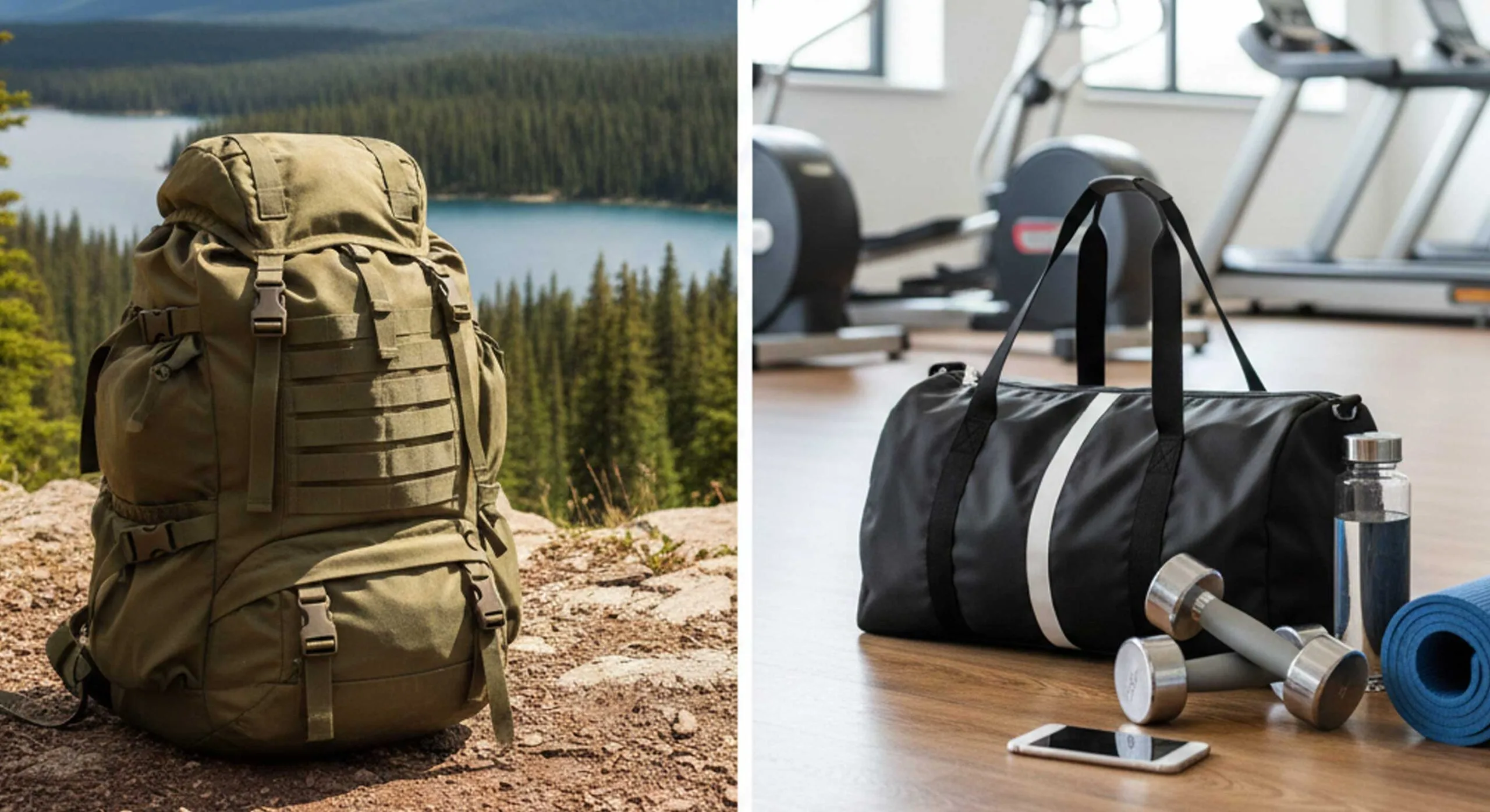 La diferencia entre las bolsas de fitness para exteriores y las bolsas de entrenamiento para interiores
