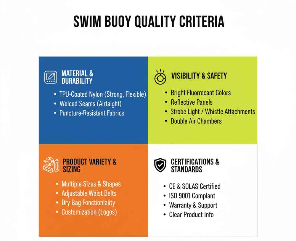 Swim Buoy Quality Criteria