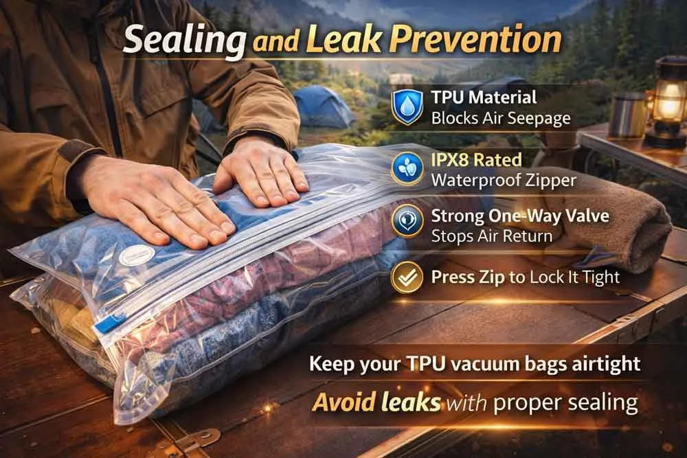 Mejores prácticas para el uso de bolsas de vacío de TPU en 2026 4 Sellado y prevención de fugas