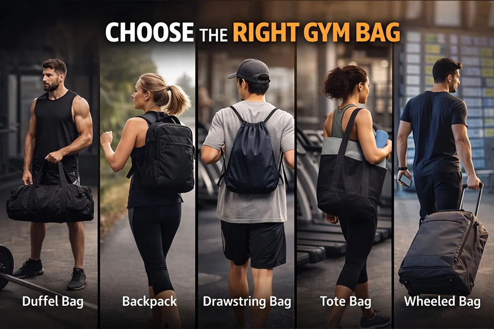 Trucos fáciles para organizar tu bolsa de gimnasio para deportistas habituales 3 Elige la bolsa de gimnasio adecuada