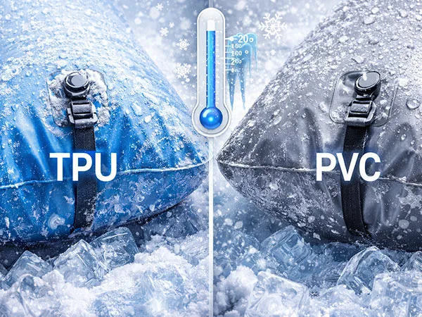 Opções de materiais em TPU e PVC resistentes ao frio