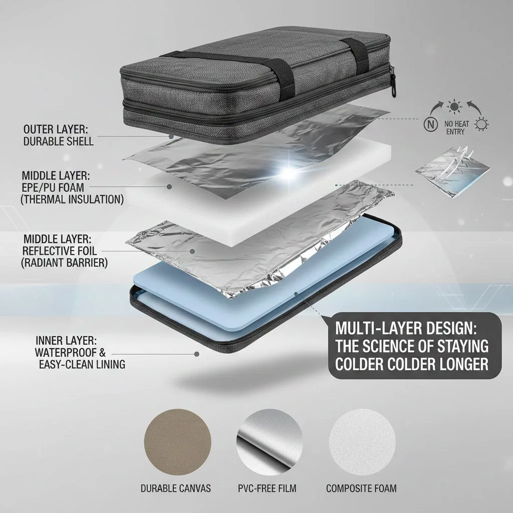 dry bag cooler build layers diagram