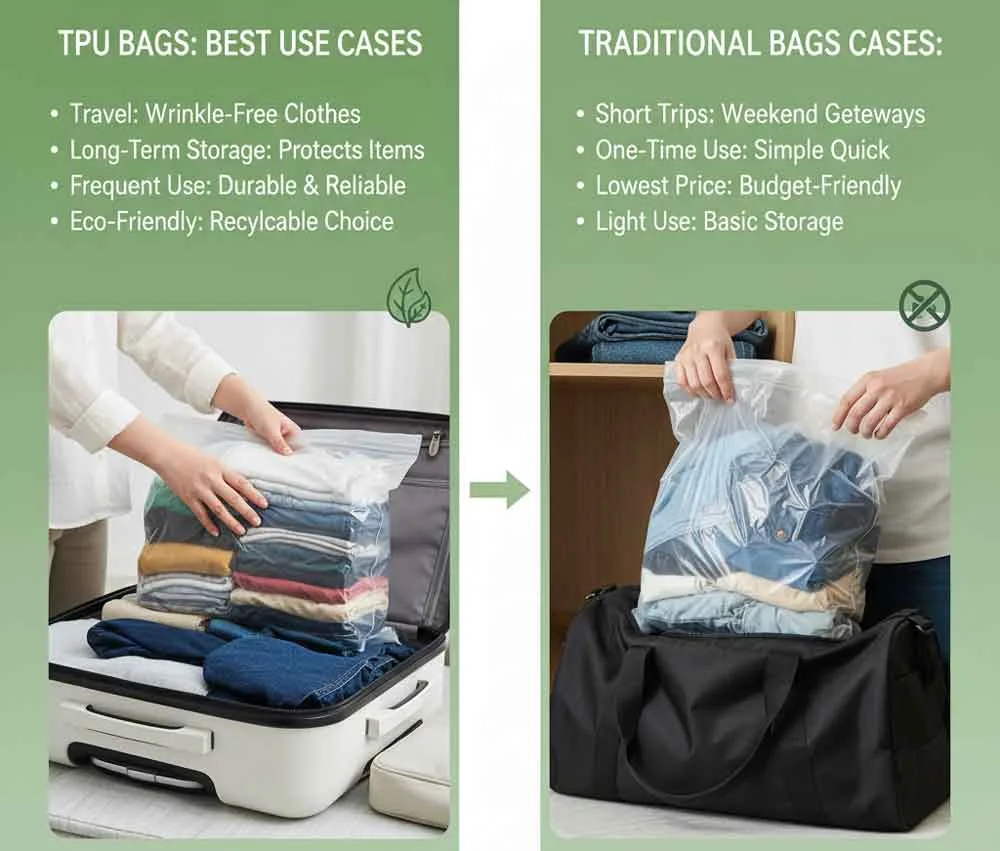 Sacs sous vide en TPU vs sacs traditionnels : avantages et inconvénients 5 Meilleurs cas d'utilisation