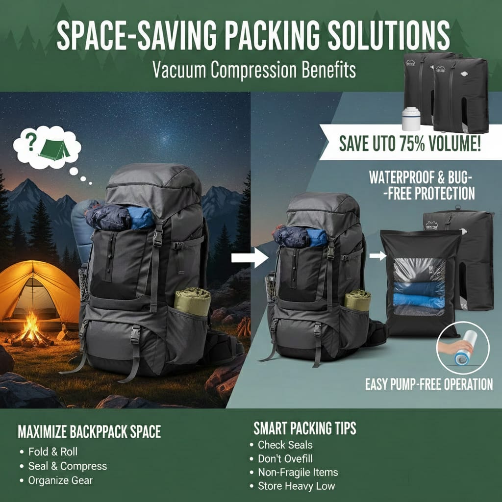 3 Reasons Waterproof Vacuum Bag is a Camping Must 4 Space-Saving Packing Solutions