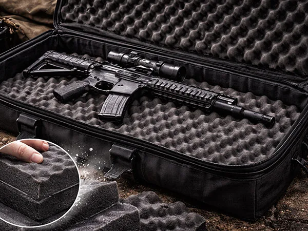 Sacs à fusil 15 Rembourrage en mousse absorbant les chocs
