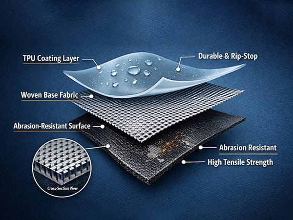 Reinforced TPU Fabric System (TPU Packraft Material)
