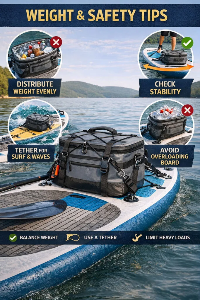 Kühltasche: Gewicht & Sicherheitstipps für Paddleboards
