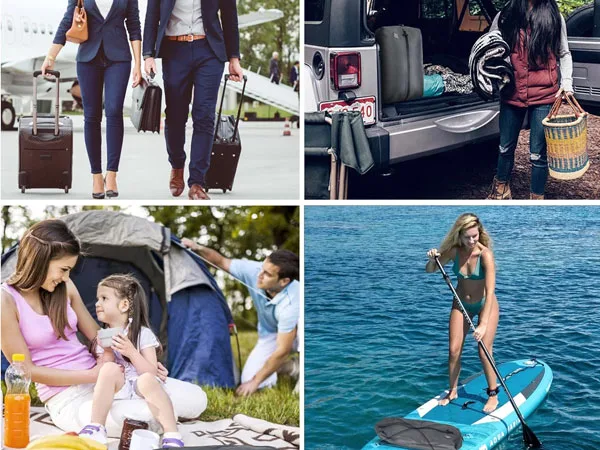 Sacs de compression sous vide pour voyages 16 Applications typiques