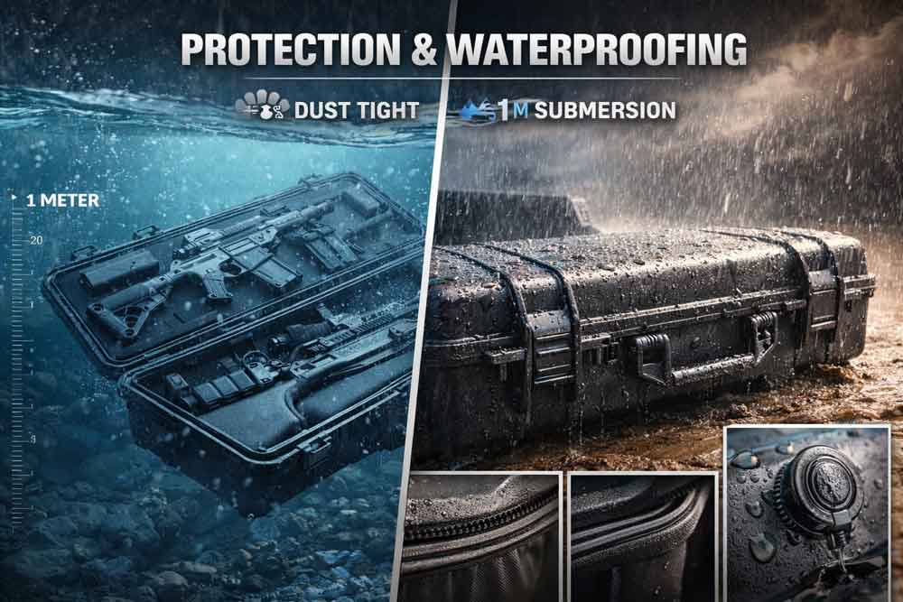 IP67 Waterproof Gun Case: Soft vs Hard — Ultimate Guide 3 Protection & waterproofing