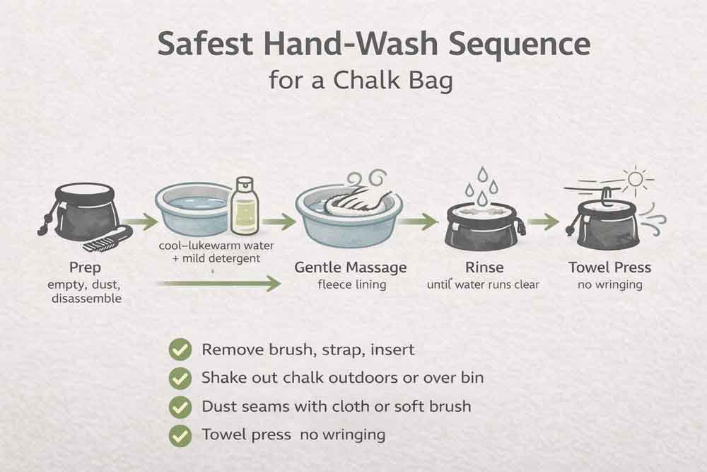 Hand-wash method (safest)