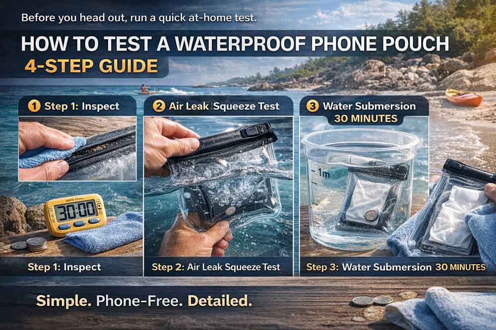 How to Test a Waterproof Phone Pouch — 4-Step Guide