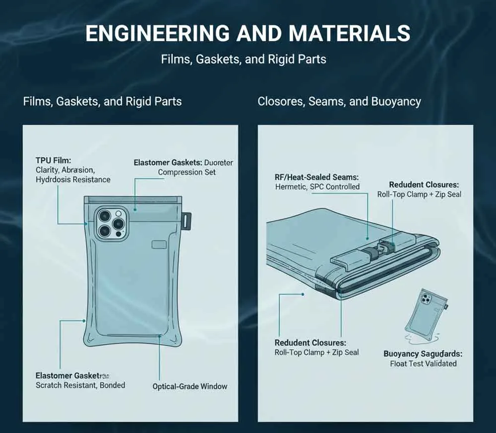 Guía definitiva de fabricantes de fundas impermeables para teléfonos 5 Ingeniería y materiales