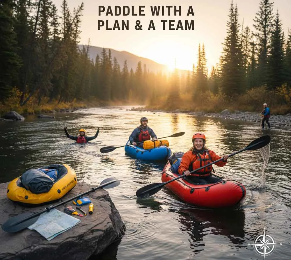 Packraft et pagaie