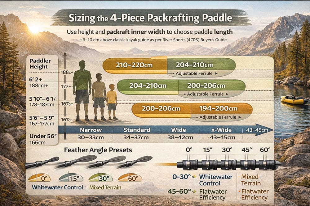 Sizing the 4-Piece Packrafting Paddle