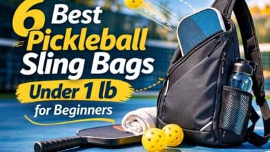 6 Best Pickleball Sling Bags Under 1 lb for Beginners