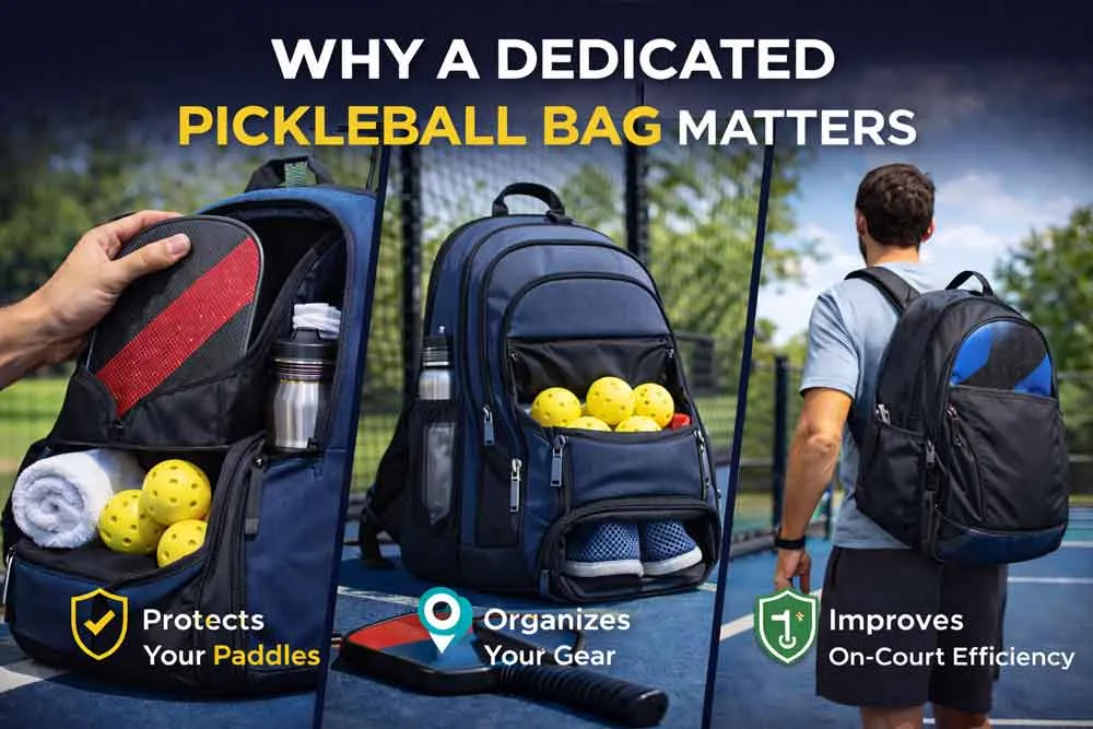 Por que uma bolsa específica para pickleball faz diferença