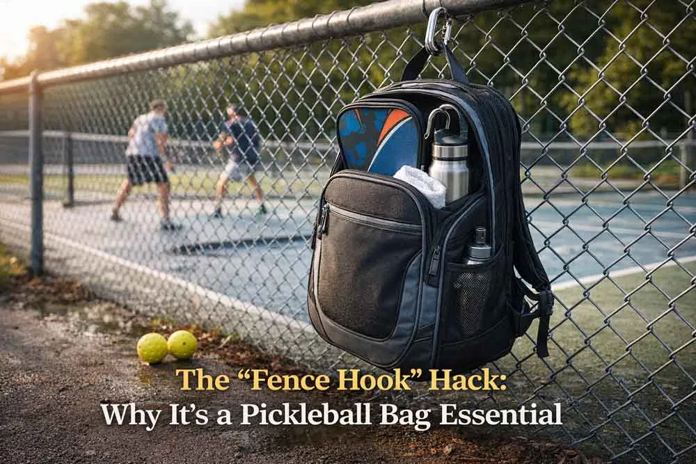 L'astuce du « crochet de clôture » : un indispensable de votre sac de pickleball