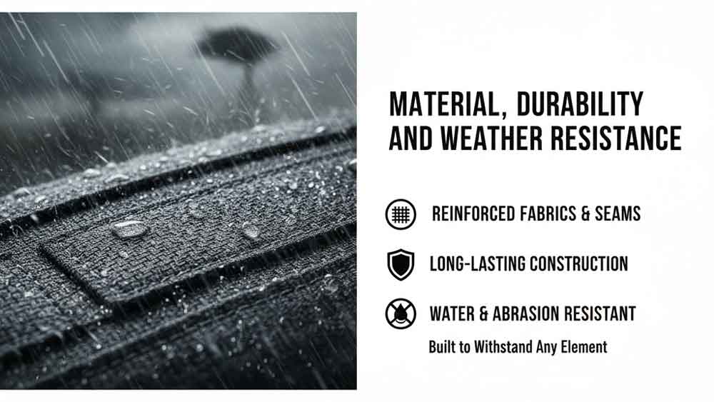 Material, Durability, and Weather Resistance
