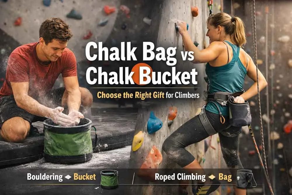 Chalk Bag vs Chalk Bucket: Gift Guide 2026