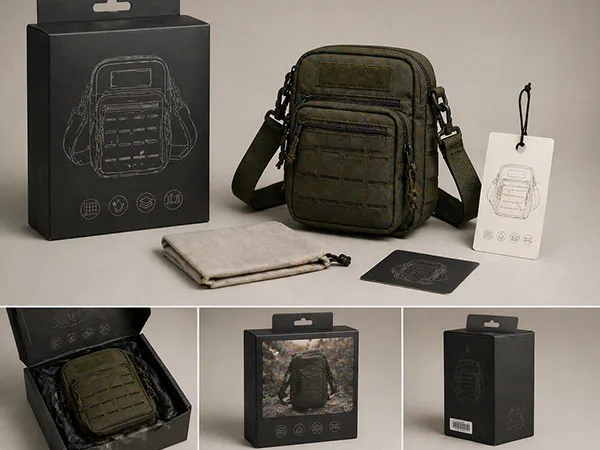 Bolsas Transversais Táticas 18 Apresentação de varejo pronta para a marca