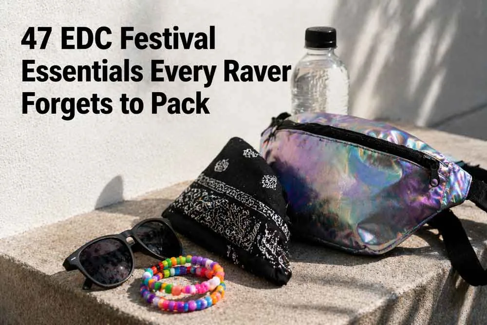 47 artículos esenciales para festivales EDC que todo raver olvida llevar. 47 artículos esenciales para festivales EDC que todo raver olvida llevar.