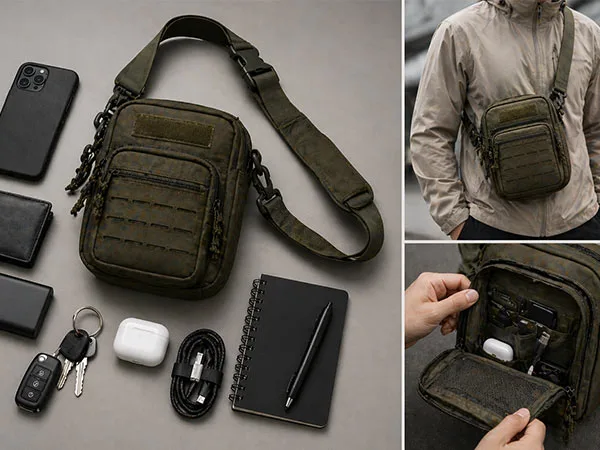 Bolsas Transversais Táticas 13 Tamanho compacto para uso diário