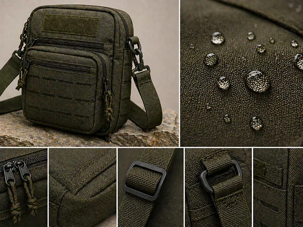 Bolsas Transversais Táticas 16 Construção em material resistente para uso externo