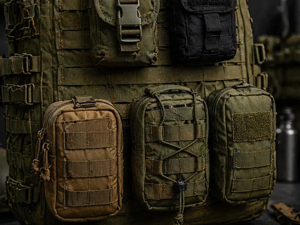 Bolsas Táticas 14 Compatibilidade MOLLE e integração modular