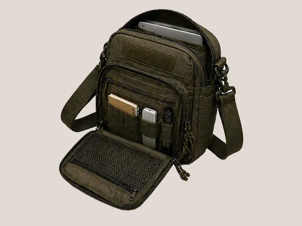 Bolsas Transversais Táticas 11 Organização e layout de bolsos