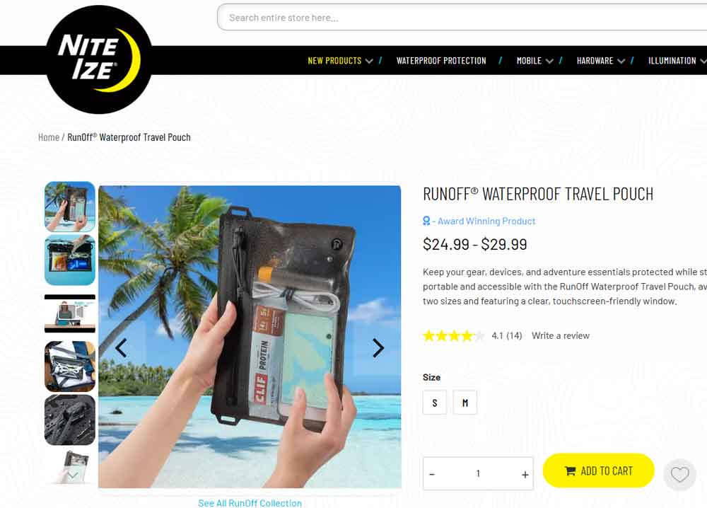 Nite Ize RunOff Waterproof Pouch