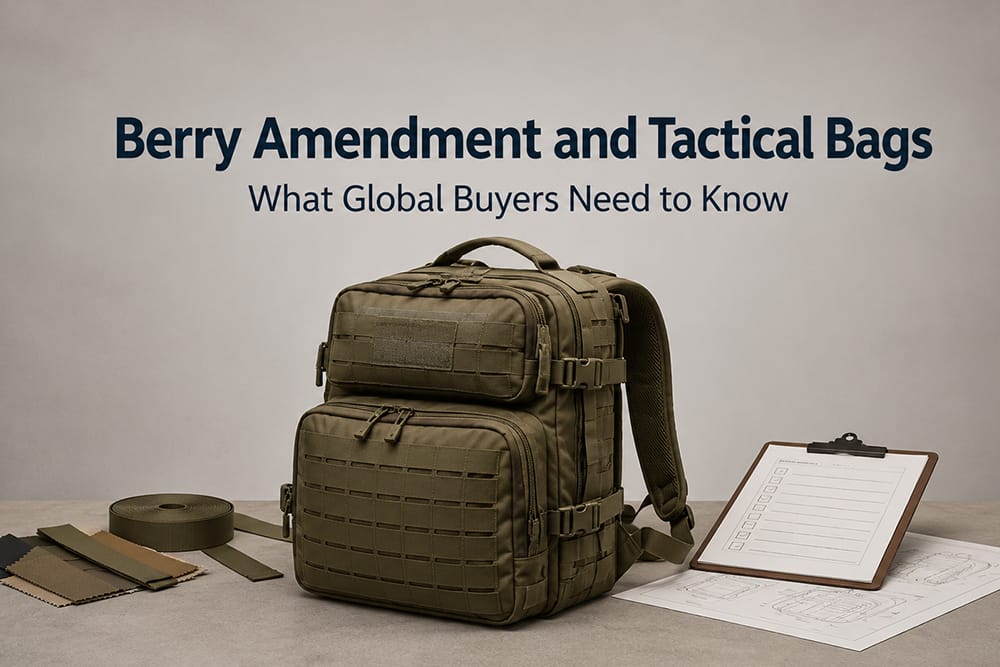 Berry Amendment and Tactical Bags: What Global Buyers Need to Know 2 Berry Amendment and Tactical Bags: What Global Buyers Need to Know