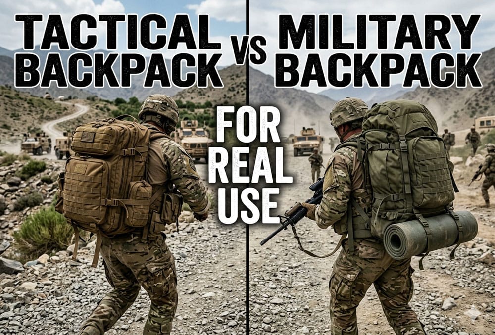 Tactical Backpack vs Military Backpack for Real Use