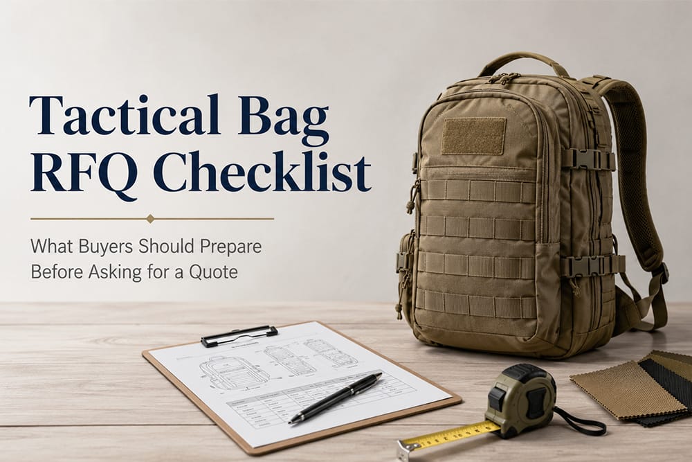 Tactical Bag RFQ Checklist for OEM Buyers