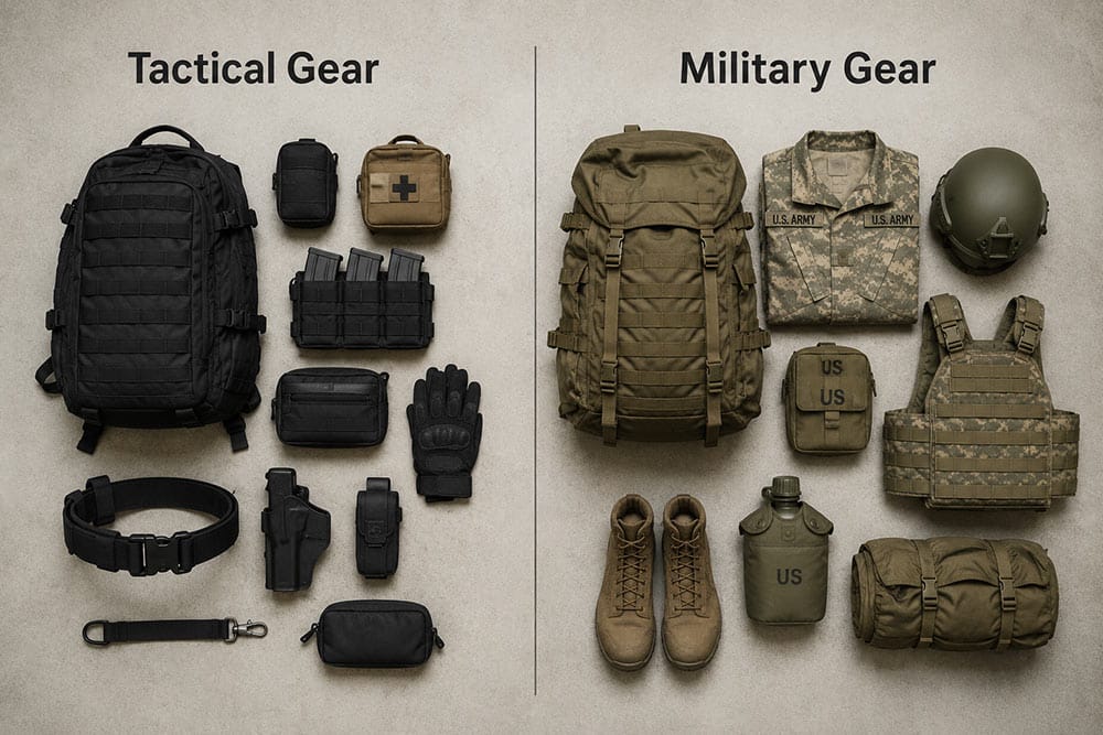 Tactical Gear vs Military Gear