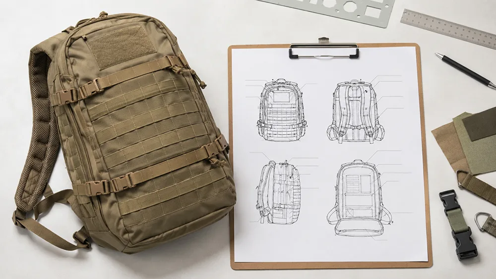 Checkliste für das technische Paket taktischer Taschen: Was OEM-Käufer berücksichtigen sollten (3) Technische Zeichnungen und Beschriftungen