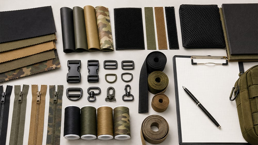 Questions to Ask a Tactical Bag Supplier Before Starting an OEM Project 4 What-Materials-and-Components-Do-You-Recommen