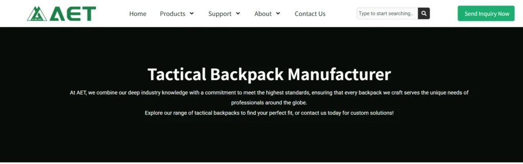 Top 10 des fabricants de sacs à dos tactiques en 2026 : Guide d’achat OEM/ODM 5 Équipement AET