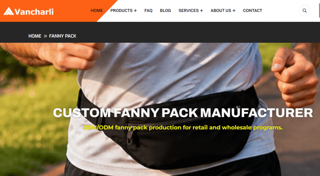 Vancharli Outdoor — Best for Custom OEM/ODM Fanny Pack Development