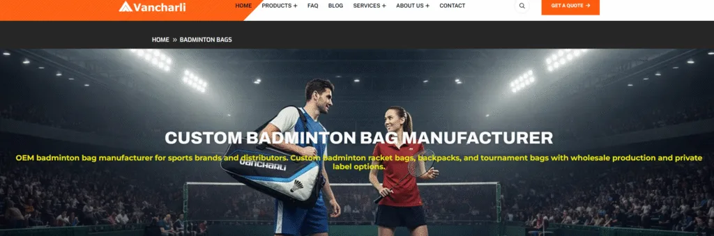 Top 10 Badmintontaschenhersteller für OEM/ODM-Projekte 3