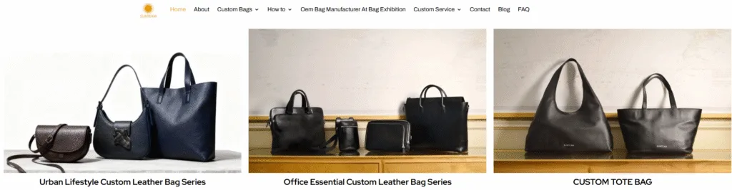 Los 10 principales fabricantes de bolsas del mundo: Guía del comprador OEM/ODM 7 Equipo del Sol