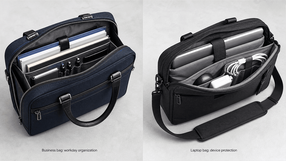 Business Bag vs Laptop Bag: Main Differences